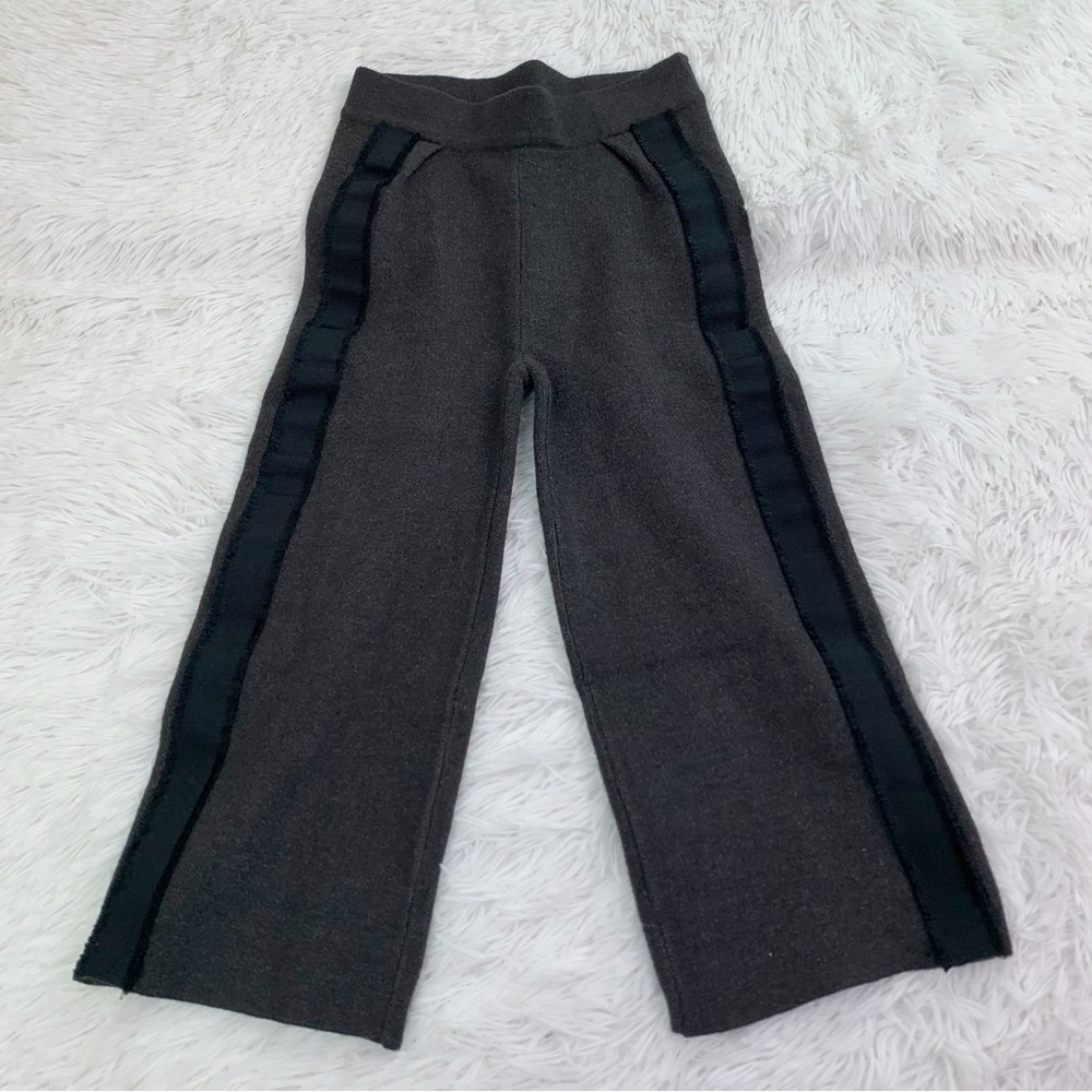 Zara girl side‎ panel wide leg knit pants